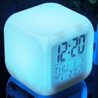 空白无图闹钟 送电池+电源线 怦然心动同款周边江应怜狄淇儿七彩闹钟小夜灯二次元动漫生日礼物