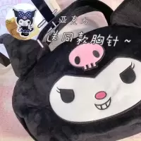 小恶魔大挎包(送亚克力胸针啦) 小号约36X20cm 日系ins少女心毛茸茸库洛米大容量妈咪包可爱小恶魔手拎包单肩包