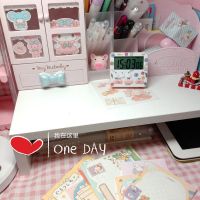 特惠[30*17]8.6*白色 笔记本增高架液晶电脑显示器增高架桌面收纳台式简约置物架