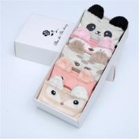 A 斑点条纹款 混发不重样 三双装 3/5女袜子可爱中筒袜女卡通学生女袜韩版厚款短袜中筒袜棉袜子女