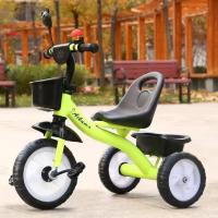 绿色 最低配 儿童三轮车脚踏车童车宝宝手推车带推把自行车1-3-6岁单车玩具车