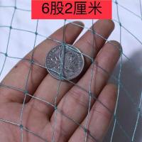 6股2厘米网孔 8米宽1米长 渔网网片聚乙烯鱼网拉网抬网防鸟网养鸡网果园防鸟天网加粗渔拉网
