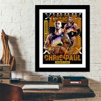 保罗1 7寸挂摆两用(16*21cm) 克里斯保罗CP3太阳队海报装饰画框桌摆挂框NBA篮球相框球迷周边礼