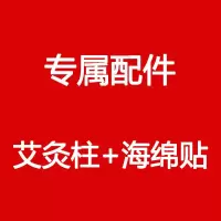 专属配件(艾灸柱+海绵贴)不含壶 50艾灸柱+50海绵贴(送图) 艾灸罐家用随身灸腰腹部宫寒艾炙盒艾灸艾柱仪器理疗多功能