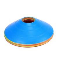 加厚圆孔标志碟混色5个 标志碟盘足球篮球跆拳道训练器材体育用品障碍标志物