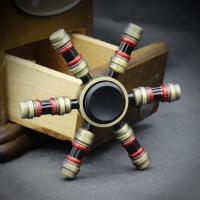 苏烈不屈铁壁铜色 2代王者指尖陀螺儿童玩具成人男孩手指陀螺减压指间陀螺金属荣耀