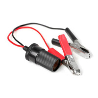 点烟器母座/夹子转换头 汽车载改装延长插头转电瓶夹子鳄鱼夹转换线电源转换器