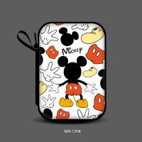 长包[12.5*9] 站立背影米奇 日韩可爱耳机收纳包数据线充电器2.5寸硬盘卡通收纳盒蓝牙零钱包
