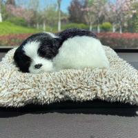 小号边牧+纳米活性炭 活性炭仿真狗车内饰品摆件可爱汽车装饰车载用品竹炭包除甲醛除味