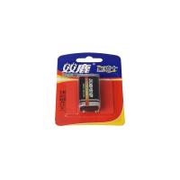 2粒 双鹿9V电池6F22 双鹿电池碳性电池黑骑士铁壳1粒卡装九伏10节