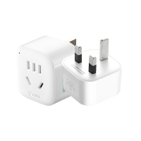 英标插头 一转一 新加坡英国等(901E) 港版英标转换器中国香港充电器转换插头英转中插座港式转换头