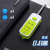 615/2插0.8米 智能插座USB多孔插线板插排带长线家用办公拖线板多功能电源插板