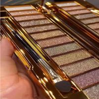 6#高级大地色 一闪到底 送套刷眉笔 维尼小熊12色爆闪珠光眼影大地色一闪到底偏光闪粉不脱妆超闪防水