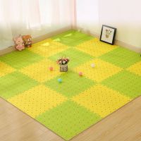 萝卜[黄+绿] 30*30*1厘米[9片]送边条 房间地板垫家用泡沫地垫爬爬垫榻榻米拼图拼接垫子卧室爬行垫地毯