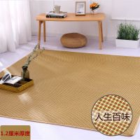 人生百味(1.2厘米厚度) 定制专拍 夏季地毯日式榻榻米地垫宝宝爬行垫席客厅卧室藤编冰丝凉席藤地毯