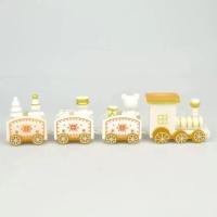 [白金]圣诞火车 圣诞玩具摆件小火车轨道车车静态模型圣诞系列小玩具拼接圣诞火车