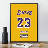 01 23x28 黑色画框(带有机玻璃) 单幅价格,多幅购买请加购物车 NBA篮球星勒布朗詹姆斯挂画励志海报装饰画客厅卧