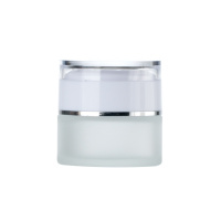 亚克力膏霜盒20g 玻璃避光膏霜盒膏霜盒亚克力面霜瓶空瓶子眼霜磨砂分装瓶带内盖子