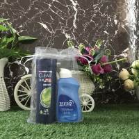 清扬洗头膏男+洗衣液+袋 均码 1g 洗发水小瓶装男便携批發小样洗头膏沐浴露旅行装洗护沐浴套装