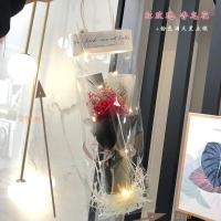 升级红玫a款 单支玫瑰向日葵香皂花小花束满天星干花伴手礼公司活动情人节圣诞