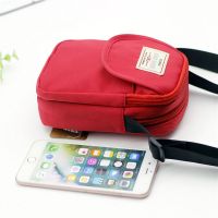 红色 斜挎零钱手机包女迷你简约手机袋子装手机袋通用小挎包百搭小包包