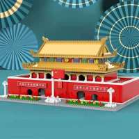 爆品[2628颗]天安门+工具 兼容乐高拼装玩具12岁男女巨大型高难度中国风天安门古建筑积木