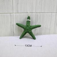 13CM绿色海星 地中海风格装饰挂件墙面壁饰海星船锚舵手组合海洋风样板房间挂饰