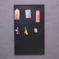 黑色 带边框30*100送10个挂钩 圆孔上墙洞洞板架手机配件挂袜子展示架超市饰品五金工具挂墙货架