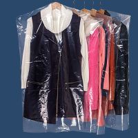 45x75cm 4丝10个 较厚 [体验款家用推荐] 衣服防尘袋衣罩家用挂衣袋一次性防尘罩透明挂式干洗店专用袋子套
