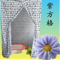 小号长120宽80高90紫方格 家用洗澡罩浴罩加厚冬季神器浴帐保暖保温淋浴帘浴室浴照洗澡帐篷