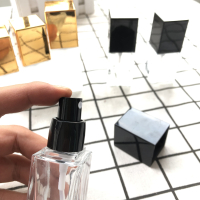两个15ml透明黑盖(喷雾+乳液) 旅行分装瓶飞机化妆小瓶补水喷雾瓶磨砂乳液按压空瓶香水分装方瓶