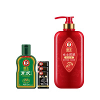 红色 女士防脱洗发水200ml*2瓶 其他 女士防脱洗发水育发液控油防掉发孕妇洗发露护发素洗护套装