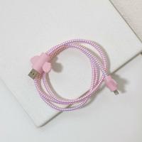 镭射粉➕天使 适用苹果11手机数据线保护套iPhone11充电器5v充电头xr缠绕线78p