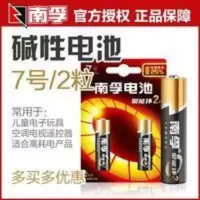 南孚电池 7号碱性电池七号儿童玩具电池遥控器鼠标干电池2粒装 电池 7号碱性电池七号儿童玩具电池遥控器鼠标干电池2粒装