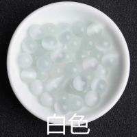 白色 6mm(10颗只送弹力绳引线) 彩色猫眼散珠子diy配件猫眼石 手工编织串珠手链女串珠材料半成品