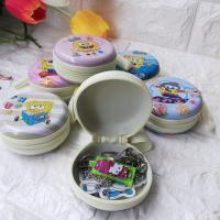 图1 随机三个 便携卡通耳机收纳包数据线充电器零钱包圆形糖果收纳盒钥匙硬币袋