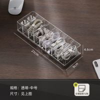 中号无盖[透明8格]无理线带 分类标签 桌面数据线收纳盒手机充电器充电线收纳神器分格电源线绕线器
