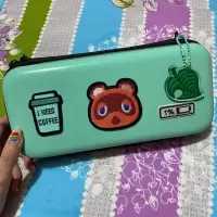 动森狸克绿色 任天堂switch收纳包ns保护套 游戏机包 狸克西施惠收纳盒硬壳