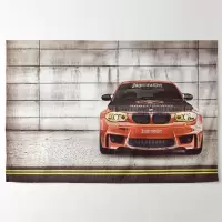 乳白色 GB154B02A01 75x50cm(送安装配件) BMW宝马1系1M德系性能小钢炮车改装周边装饰背景墙布海报
