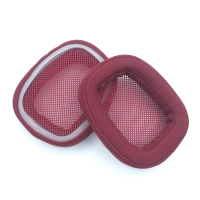 网布款.红色1对 适用罗技 G433 G231 G233 G533 G-pro耳机套 海绵套 耳套 皮耳罩