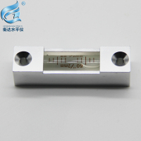 58*15*14mm银壳白水60秒 条式水平仪高精度60秒水平气泡便携式水平尺水准仪迷你小型水准泡