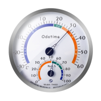 [白色] 挂式 无支架款 室内温湿度计家用精准温度湿度表客厅仓库高精度工业温度计