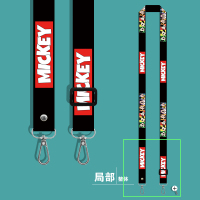 背带替换绳:黑底米老鼠 背带替换挂绳拍立得相机包包保温水壶杯套肩带斜挎百搭背带可爱宽