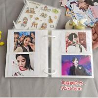 二宫格横版3寸50卡位 磨砂封面无贴纸 字卡收纳册识字卡片收纳册 3寸5寸卡片幼儿园一年级识字卡片相册