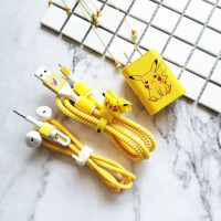 黄色 皮卡丘 VIVOY81s/97手机数据线保护套Z1i充电器保护线y93/Y85耳机线