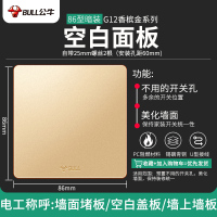 空白面板 231开关插座家用墙壁86型店5五孔带usb面板多孔旗舰 开关