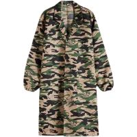 剪刀迷彩(不加绒不加帽) 小码(建议90-120斤左右) 加绒加厚罩衣防水防油男款围裙工作服女干活加绒冬季加厚女中长款