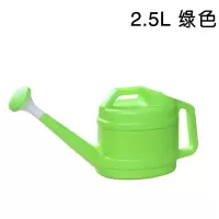 带盖+1个喷头/2.5L绿 加厚大洒水壶浇花壶塑料浇水壶园艺喷水壶淋花壶家用长嘴浇花喷壶