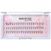 自然纤长款 10mm mark my soul/慕色假睫毛眼睫毛女自然素颜仿真分段朵毛单簇1盒