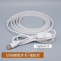 USB按钮开关+ 0.2米霓虹灯条 选择其它颜色随机 其它 其它 5v柔性线条霓虹灯带 usb带开关高亮电池盒led无光